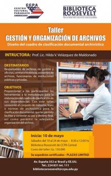 Taller Gestión y Organización de Archivos en el CCPA